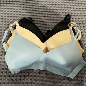 Black and Cream Wireless Soft Cup Bras